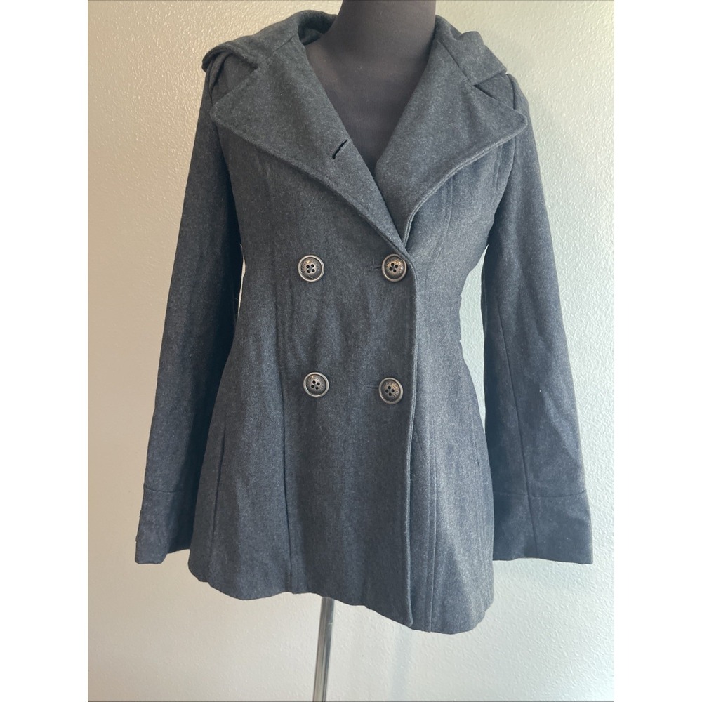 Miss Sixty M60 Women Pea coat Size L Grey